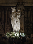 Virgin and Child Statue Returns To The Square Of Notre-Dame