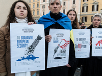 Protest In Support Of Ukraine In Rome, Italy