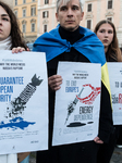 Protest In Support Of Ukraine In Rome, Italy