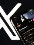 Elon Musk’s Personal Account On X Displayed On IPhone