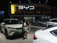 BYD Booth at Guangzhou Auto Show.