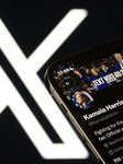 Kamala Harris’ Personal Account On X Displayed On IPhone