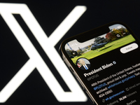 Joe Biden's Personal Account On X Displayed On IPhone