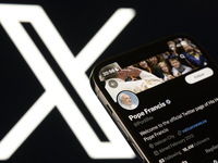 Pope Francis' Personal Account Displayed On The X Social Network Platform