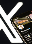 Tim Cook’ Account Displayed On The X Social Network Platform