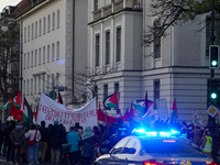 Munich Police At A Pro-Palestinian Rally