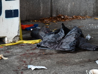 Crime Scene Investigators Search Scene Where 36 Year Old Woman Was Critically Stabbed Outside The United Nations