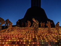 1,000 Candles On The 1,000th Day Of The Full-scale Invasion Russia To Ukraine