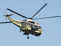 Marine One Helicopter Flying Over Washington DC