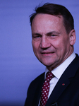 Polish Minister Of Foreign Affairs Radoslaw Sikorski At A Briefing In Warsaw