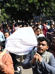 Anti-fascist Student Crowd Held A Coffin Procession In Dhaka.