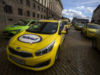 Protests Of Taxi Drivers In Sofia.