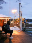 Snowy Evening At Lake Starnberg In Bavaria