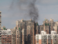 A Fire Breaks Out in A Residential Area in Shanghai.