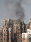 A Fire Breaks Out in A Residential Area in Shanghai.