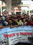 Battery-run Rickshaw Drivers Protest In Dhaka.