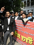 Lawyers Protest In Dhaka