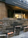 Farmers Construct A  Wall In Front Of The INRAE In Paris 