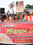 Bangladesh-Hindu Priest Arrest Protest,West Bengal, India