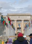 Visitors At The United Nations Headquarters In Geneva