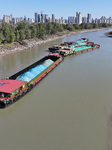 Yangtze River Water Level Decreases 