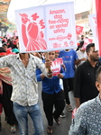 Garments Workers Protest Against Amazon Company In Dhaka, Bangladesh.