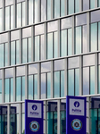 Belgian Police Station In Antwerp With Numerous Police Signs