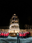 Rome Inaugurates Christmas With The Lighting Of Bulgari In Piazza Spagna