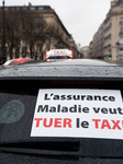 Taxis On Strike Rally In Paris