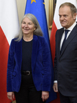 Secretary-General Of The Council Of The EU Therese Blanchet Meets Donald Tusk. 