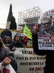 Demonstration Against The Policies Of The Mayor Of Rome Roberto Gualtieri