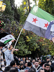  Syrians Celebrating The Fall Of Assad In Athens