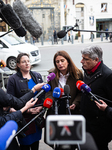 Ecologistes Talk To The Press After Meeting With Macron At The Elysée Palace, In Paris