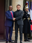 Emmanuel Macron Receives The President Of Guinea-Bissau Umaro Sissoco Embaló, At The Elysée Palace, In Paris