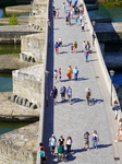 Medieval Pedestrian And Cyclist Bridge In Regensburg