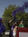 Victims Of Sexual And Digital Violence Demonstrate Outside The National Polytechnic Institute, Mexico City