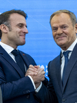 French President Emmanel Macron In Poland