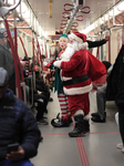 Santa Claus In Subway - Toronto, Canada