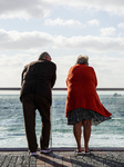 Elderly Couple On The Promenade