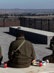 Israelis Visit Border With Syria On Golan Heights