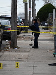 Philadelphia Police Crime Scene Unit Investigators At Scene Of Mass Shooting In Hunting Park Neighborhood In Philadelphia Pennsylvania