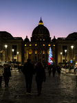 Christmas Tree In St Peter's Square, Vatican City.