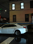 NYPD Crime Scene Investigators At Scene Of 32-year-old Woman Dead And A 49-year-old Man Wounded In A Shooting Inside Of A Building In The College Point Section Of Queens New York