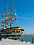 The Amerigo Vespucci Docked In  Old Doha Port