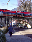 Regional Train Crossing In Garmisch-Partenkirchen