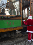 Christmas Retro Tram In Sofia.