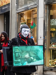 Animal Rights Activists Protest In The City Center Of Augsburg