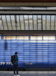 Passenger Waiting At Zurich Central Train Station