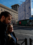 Murales Projet On Giant Silos In Piazza Venezia 