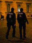 Police Patrol In Munich At Night